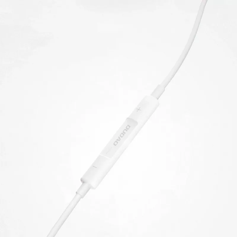 Dudao in-ear slúchadlá s Lightning konektorom biele