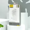Dudao K11 10000mAh powerbanka s integrovanými káblami biela