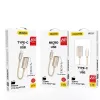 Dudao L15T OTG USB 2.0 na USB Type-C adaptérový kábel, sivá, 15 cm