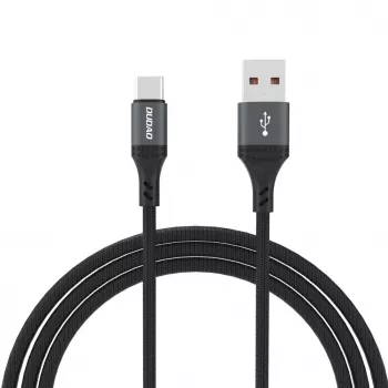 Dudao L3ST USB-A na USB-C 5A kábel 1,2m pletený - čierny