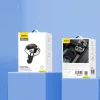 Dudao R2PRO+ auto FM-transmitter s PD25W Bluetooth 5.3 RGB nabíjacie porty - čierna a strieborná
