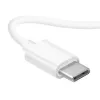 Dudao USB Type-C konektor stereo headset nový ergonomický dizajn ušných vložiek X3C biely