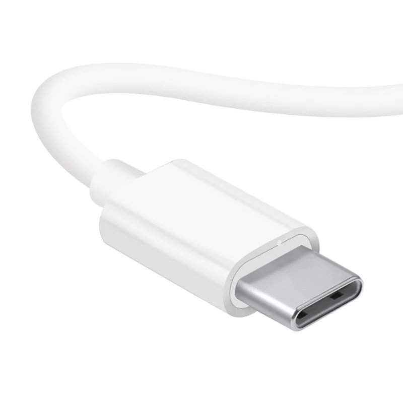 Dudao USB Type-C konektor stereo headset nový ergonomický dizajn ušných vložiek X3C biely