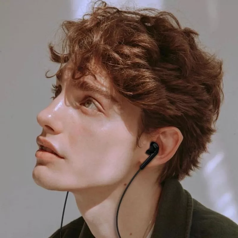 DUDAO X3C drôtové in-ear USB-C slúchadlá 1,2 m - čierne
