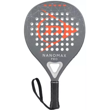 DUNLOP NANOMAXPRO 365G padelová raketa - pokročilá hybridná teardrop/oversize okrúhla, 12K karbónové vlákno, Pro EVA guma, 365 g