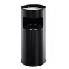 DURABLE 3330-01 okrúhly kovový odpadkový kôš, 17 l, strieborný