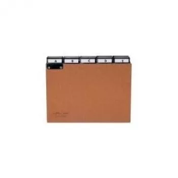 DURABLE A4 5-tab abecedný register, lisovaná drevovláknitá doska, sivý 424511