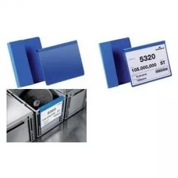 DURABLE A4 na šírku identifikačná kapsa so skladaním, transparentné PVC, balenie 50 ks 172307
