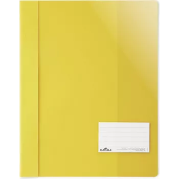 DURABLE A4+ zakladač na správy s etiketovým okienkom 90x57 mm, transparentný, balenie 25 ks 269004