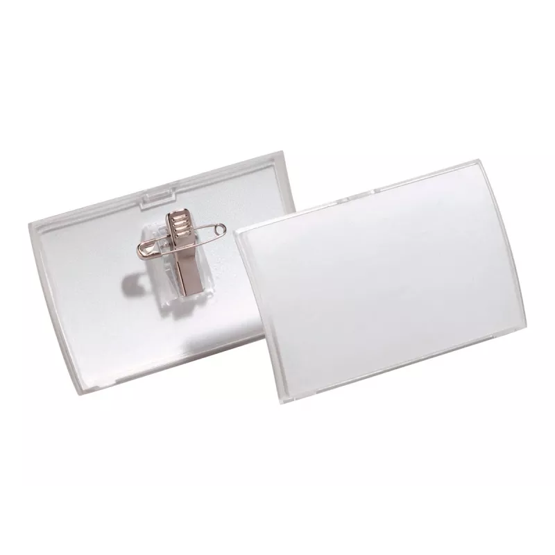 DURABLE CLICK FOLD menovka 40x75 mm s Combi Clip, balenie 25 ks 821119