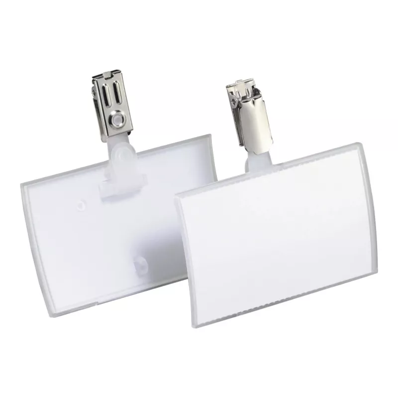 DURABLE CLICK FOLD Menovka so sponou, 90x54 mm vložka, transparentná, 25 ks balenie 821619