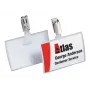 DURABLE CLICK FOLD Menovka so sponou, 90x54 mm vložka, transparentná, 25 ks balenie 821619