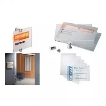 DURABLE CRYSTAL SIGN® A5 náhradné fólie, balenie 10 ks, transparentné 483319