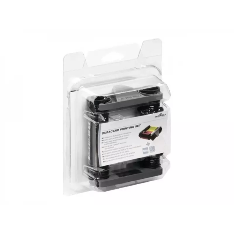 DURABLE DURACARD ID 300 súprava príslušenstva k tlačiarni s čiernou monochromatickou páskou a čistiacou kartou 891300