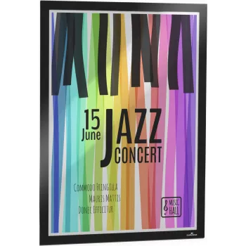 DURABLE DURAFRAME POSTER A2 samolepiaci informačný rám, čierny, 1 kus 505301