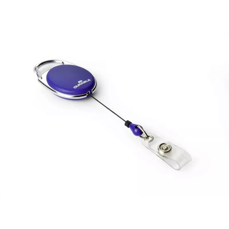 DURABLE Jojo STYLE držiak na preukaz s patentkovou slučkou, balenie 10 ks, čierny 832407