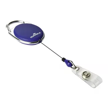 DURABLE Jojo STYLE držiak na preukaz s patentkovou slučkou, balenie 10 ks, čierny 832407