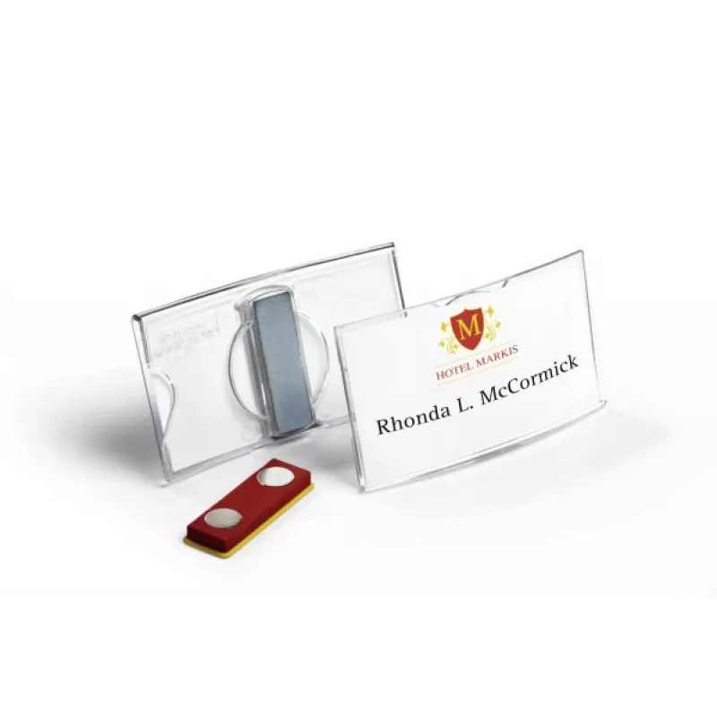 DURABLE KONVEX magnetický menovkový štítok 75x40mm, balenie 25 ks 812319
