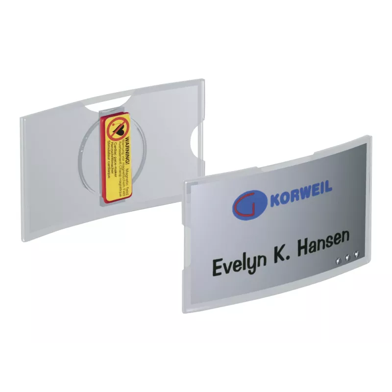 DURABLE KONVEX magnetický menovkový štítok 75x40mm, balenie 25 ks 812319