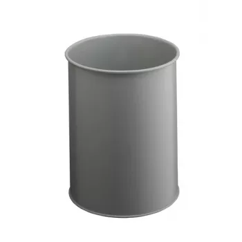 DURABLE kovový odpadkový kôš 15L okrúhly čierny 330110