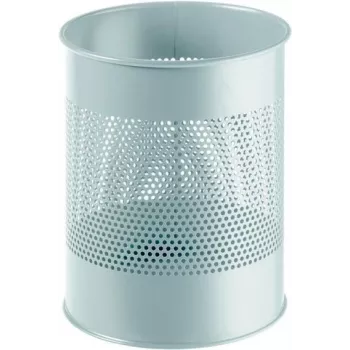 DURABLE kovový odpadkový kôš 15L okrúhly perforovaný čierny 331010
