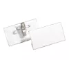 DURABLE Držiak na menovky 40x75 mm s kombinovanou sponou, akryl, transparentný, 25/VE (812119)