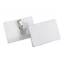 DURABLE držiak na menovky 54x90 mm s krokodílou sponou, balenie 25 ks, transparentný 811119