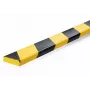 Durable S10 káblový mostík, PVC, čierna/žltá, plochý, 1000 mm, 40 mm
