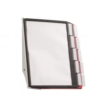 DURABLE SHERPA® WALL 10 nástenný prezentačný systém, A4, 10 tabúľ, sivý 563100