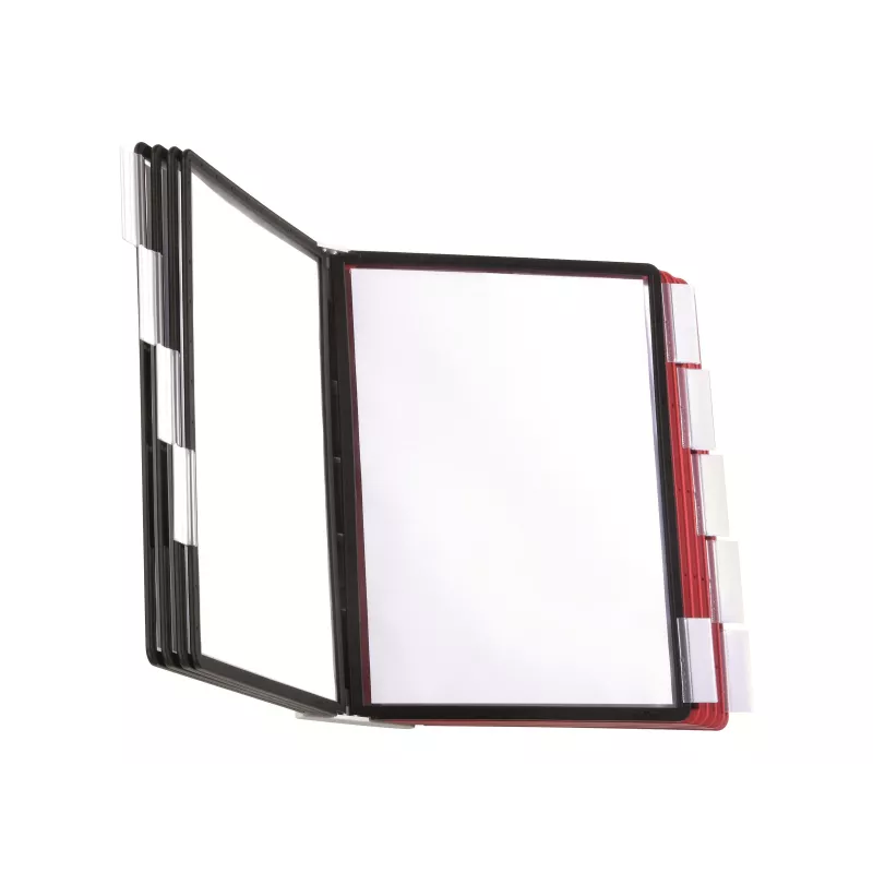 DURABLE SHERPA® WALL 10 nástenný prezentačný systém, A4, 10 tabúľ, sivý 563100
