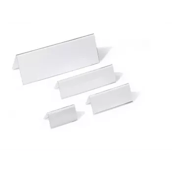 DURABLE stolový stojan na menovku A4 105/210x297 mm akryl transparentný 10 kusov 803519