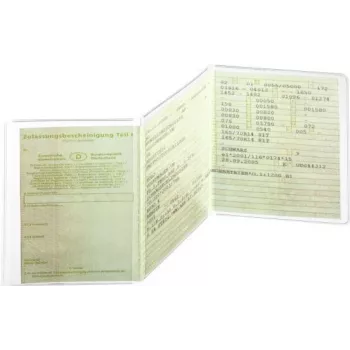DURABLE trojdielny držiak informačných tabúľ 210x105 mm, transparentný, balenie 10 ks (214219)