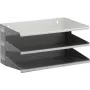 DURABLE VARICOLOR 3-stupňový A4 triediaci stojan, modulárny organizér na stôl, sivý s červenými/zelenými/modrými priehradkami 335910