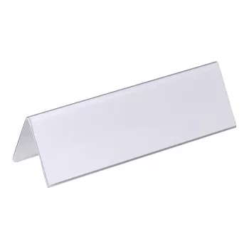 DURABLE VISIFIX® stolový stojan na menovky 61/122x210 mm, transparentné PVC, balenie 25 ks (805219)