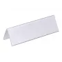 DURABLE VISIFIX® stolový stojan na menovky 61/122x210 mm, transparentné PVC, balenie 25 ks (805219)
