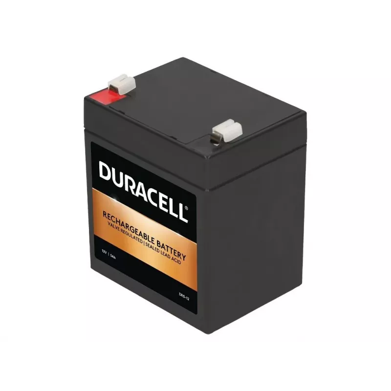 Duracell DR5-12 12V 5Ah VRLA batéria – uzavretá olovená batéria, AGM, bezúdržbová