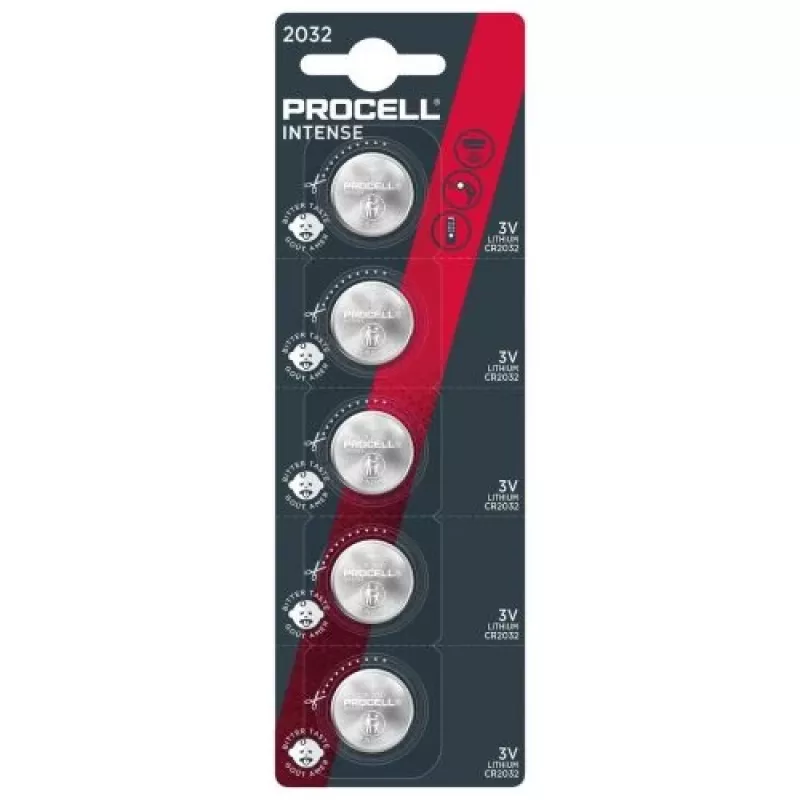 DURACELL Procell CR2032 3V lítiová gombíková batéria (blister balenie 5 ks)