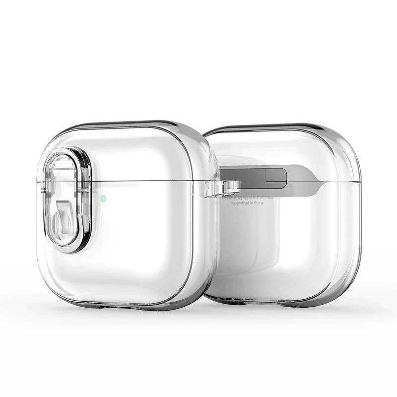 Dux Ducis Apple AirPods 4 PECL Series PC+TPU kryt s háčikom priehľadný