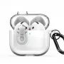Dux Ducis Apple AirPods 4 PECL Series PC+TPU kryt s háčikom priehľadný