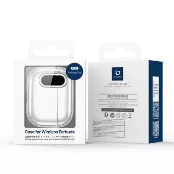 Dux Ducis Apple AirPods 4 PECL Series PC+TPU kryt s háčikom sivá