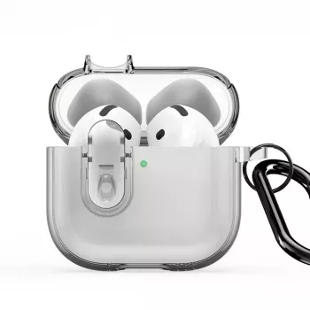 Dux Ducis Apple AirPods 4 PECL Series PC+TPU kryt s háčikom sivá