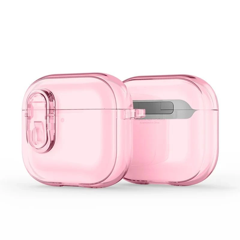 Dux Ducis Apple AirPods 4 PECL Series PC+TPU kryt s háčikom ružový