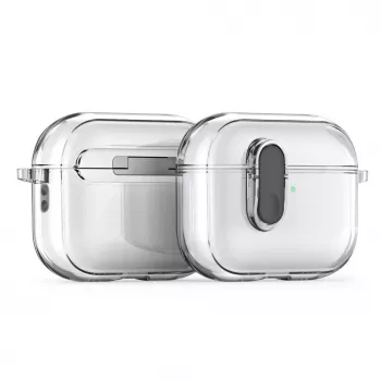 Dux Ducis Apple AirPods Pro 3 PECL Series PC+TPU kryt s háčikom čierny transparentný