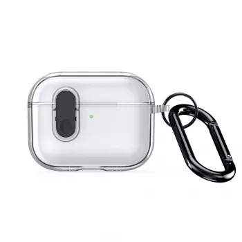 Dux Ducis Apple AirPods Pro 3 PECL Series PC+TPU kryt s háčikom čierny transparentný