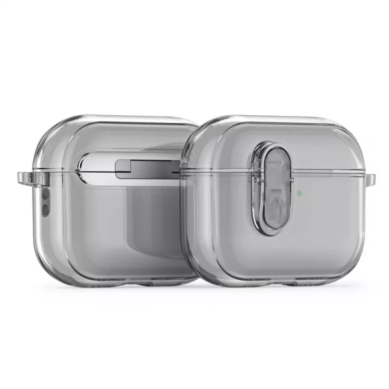 Dux Ducis Apple AirPods Pro 3 PECL Series PC+TPU kryt s háčikom sivý
