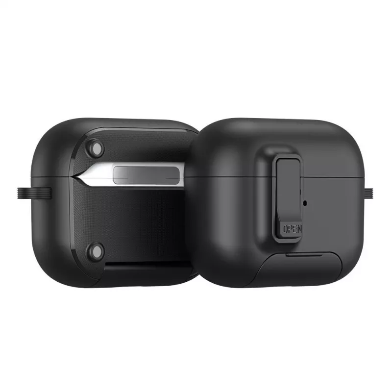 Dux Ducis Apple AirPods Pro 3 PECQ Series PC+TPU kryt s háčikom čierny