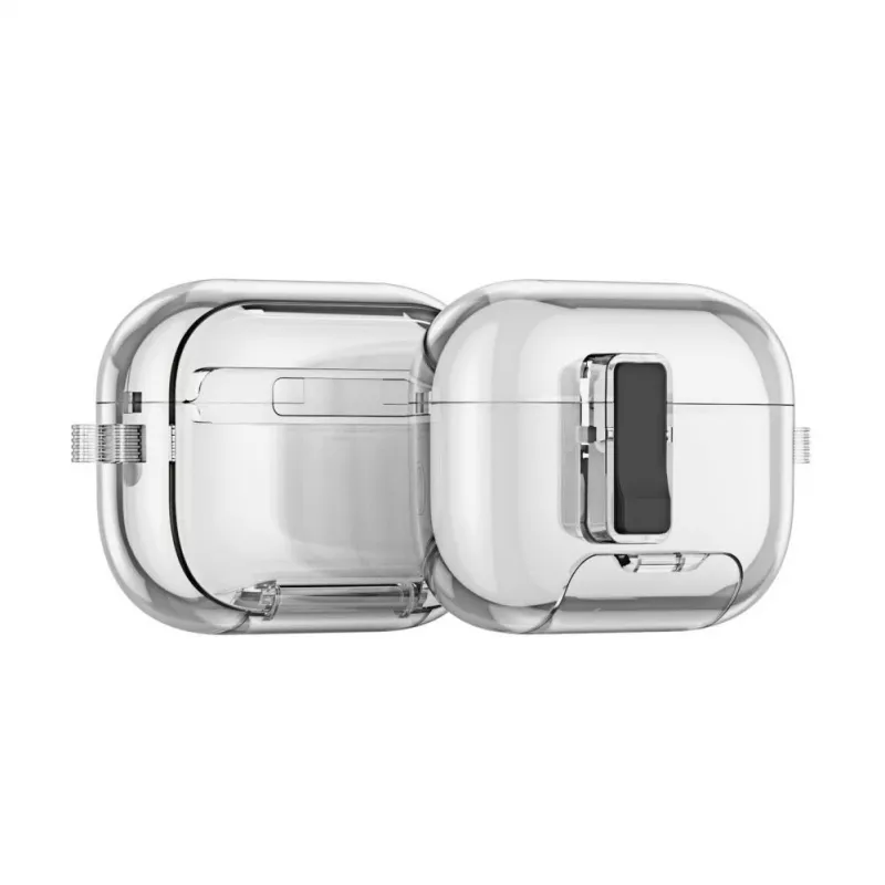 Dux Ducis Apple AirPods Pro 3 PECR Series PC+TPU puzdro s háčikom sivé