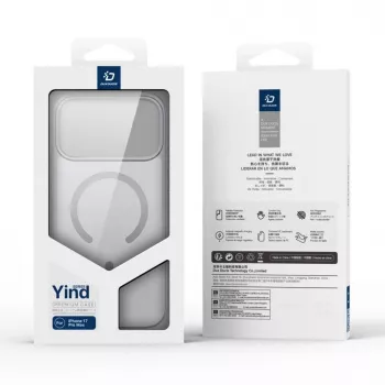 Dux Ducis Apple iPhone 17 Pro Max YIND PC+TPU Case s MagSafe sivé
