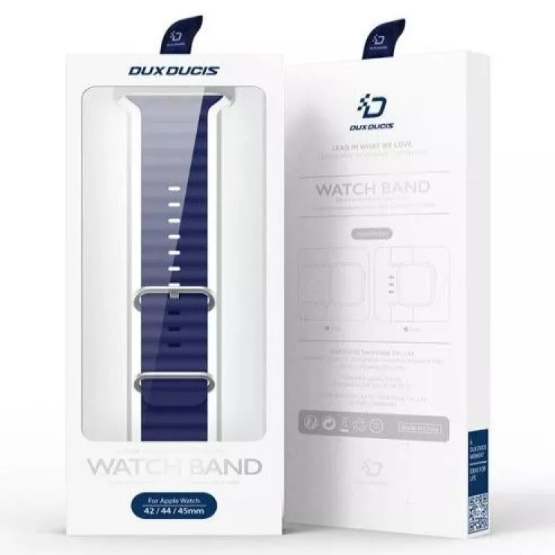 Dux Ducis Apple silikónový remienok pre Apple Watch 38/40/41/42mm Navy Blue