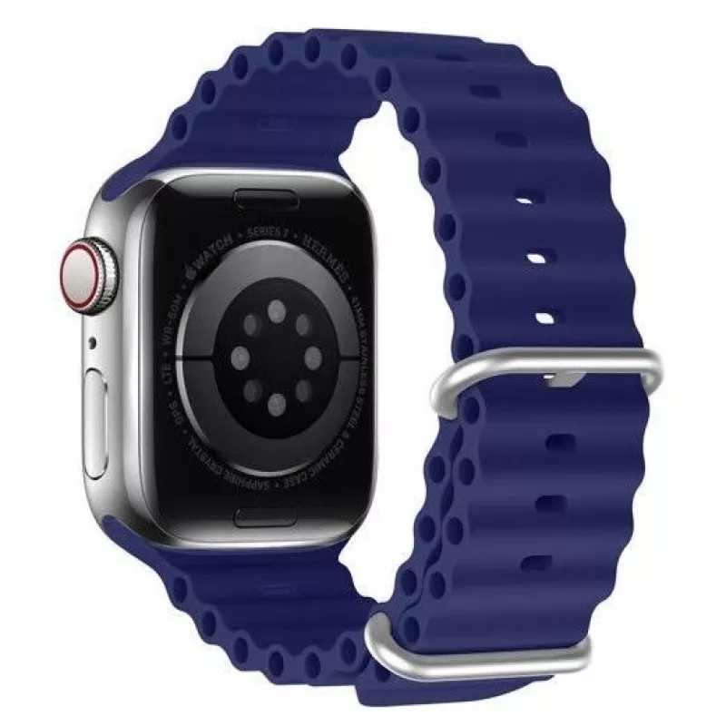 Dux Ducis Apple silikónový remienok pre Apple Watch 38/40/41/42mm Navy Blue